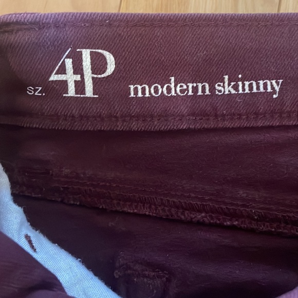 Loft Modern Skinny Burgundy Jeans - Picture 6 of 7